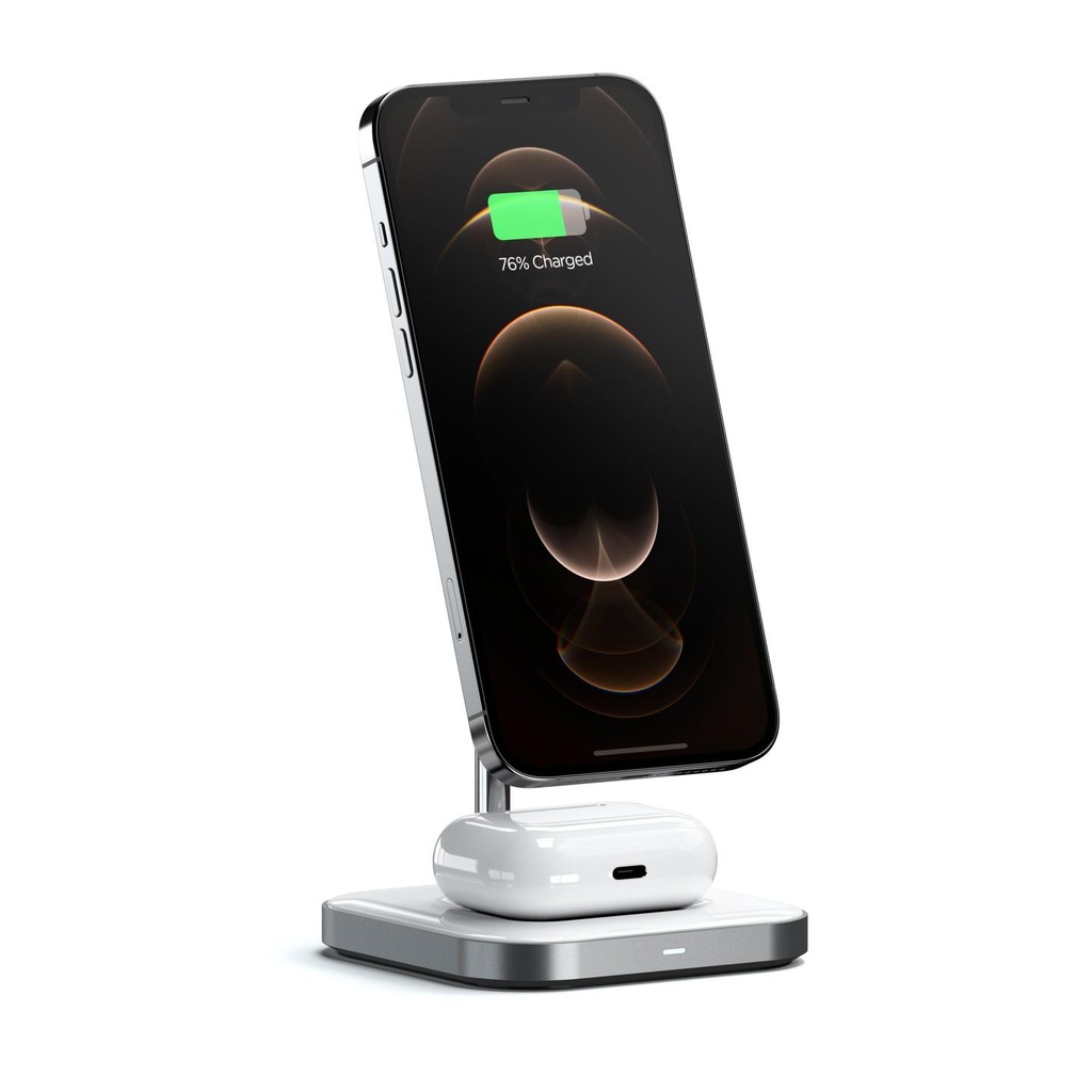 [ST-WMCS2M] Aluminum 2-in-1 Magnetic Wireless Charging Stand