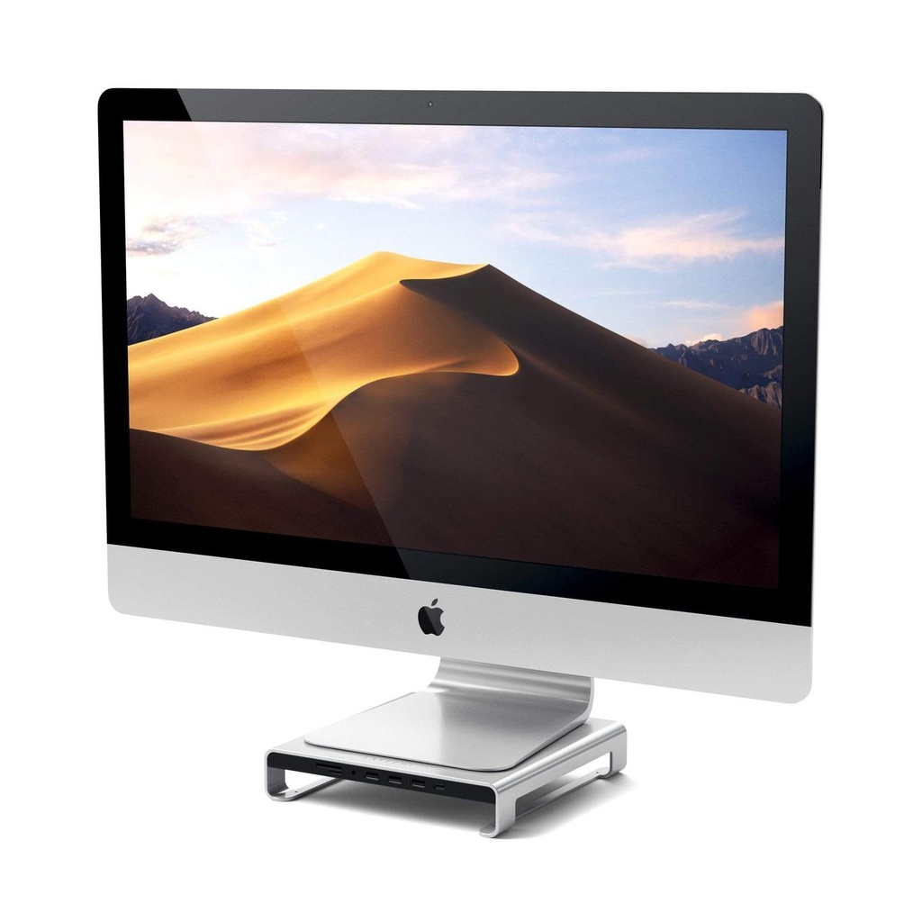 [ST-AMSHS] Type-C Aluminum Monitor Stand Hub for iMac (Silver)