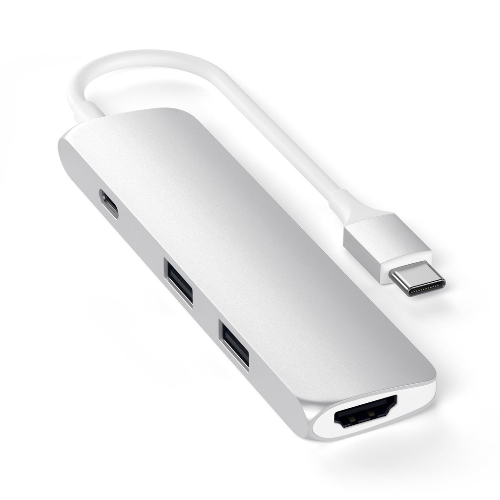 [ST-CMAS] Type-C Slim Multi-Port Adapter 4K (Silver)