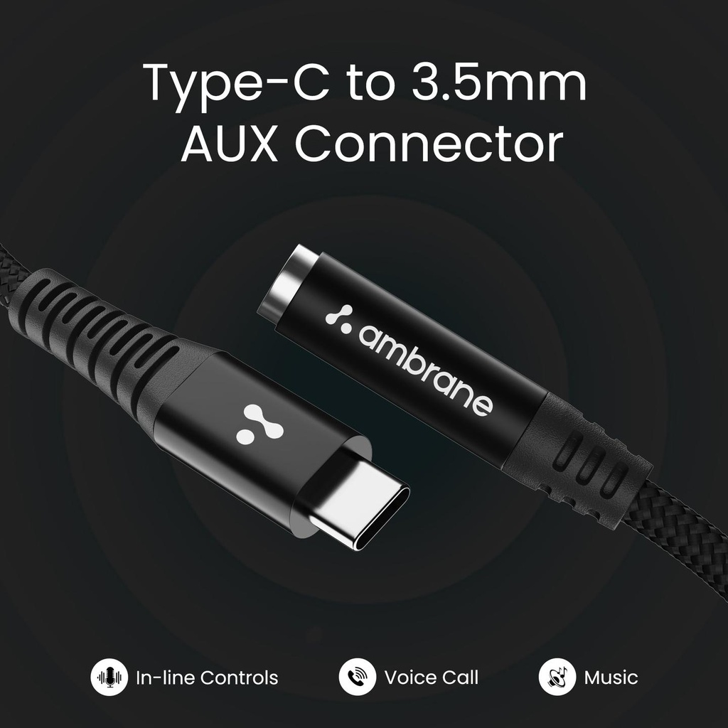 Type C to 3.5mm AUX Connector