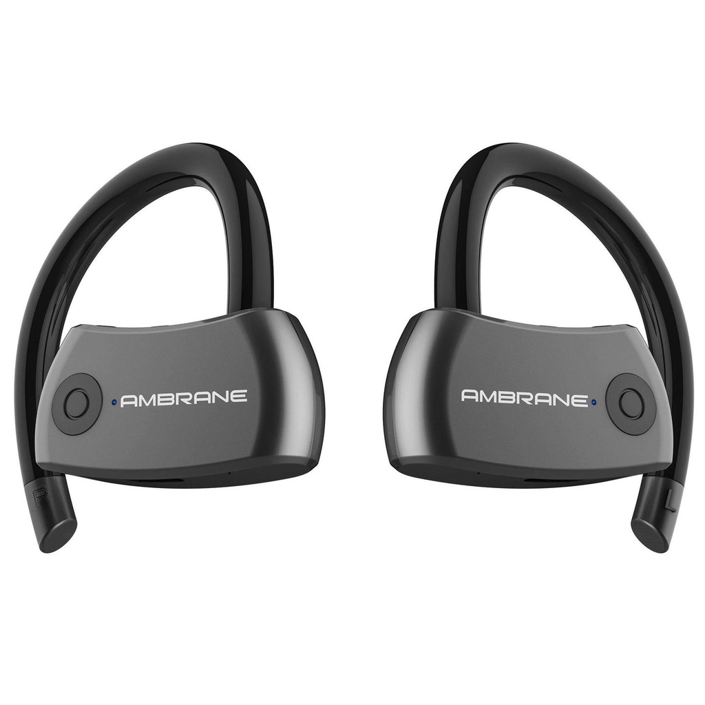 [ATW-20-BLK] Ambrane AERO Smart Voice Assistant Enabled Around The Ear True Wireless Earbuds (ATW-20, Black)
