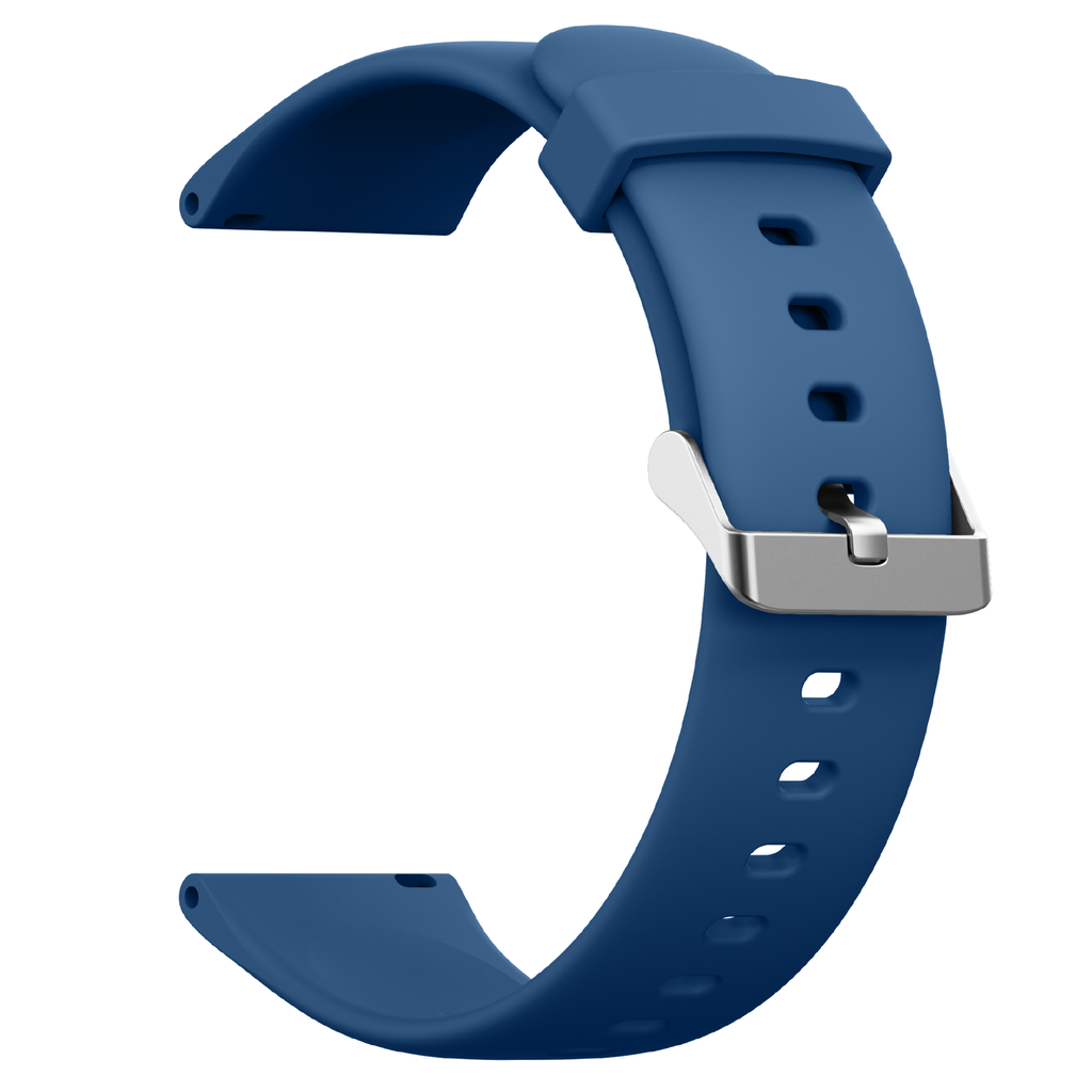 [Ambrane 22mm Silicone Strap (Square) - Blue] Ambrane 22mm Silicone Strap (Square) (Blue)