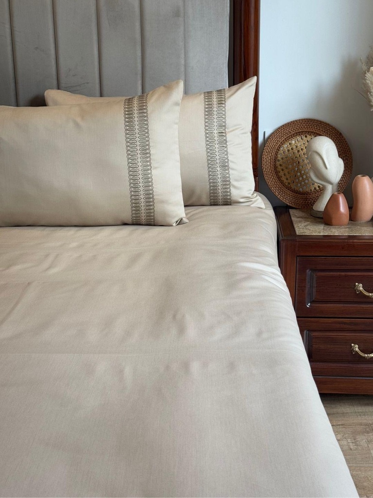 1000TC Cotton Rich Ella Sand Syona Bedsheet Set