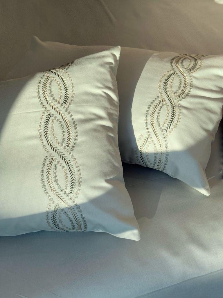 1000TC Cotton Rich Lily Sage Green Syona Bedsheet Set