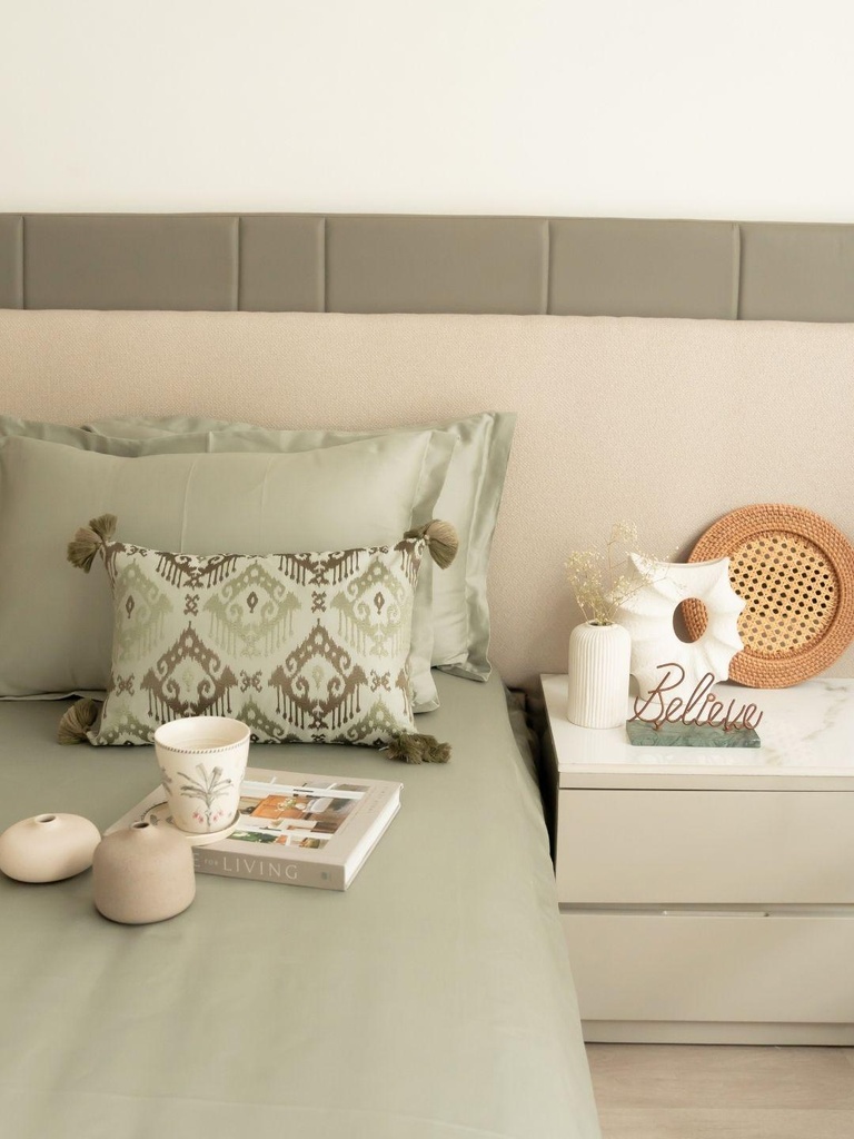 Perth Sage Green Treasure Bedsheet Set