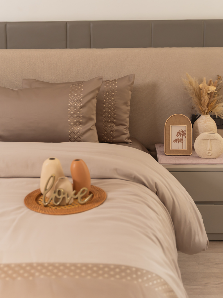 Tessa Mocha Beige Dreams Duvet Cover Set