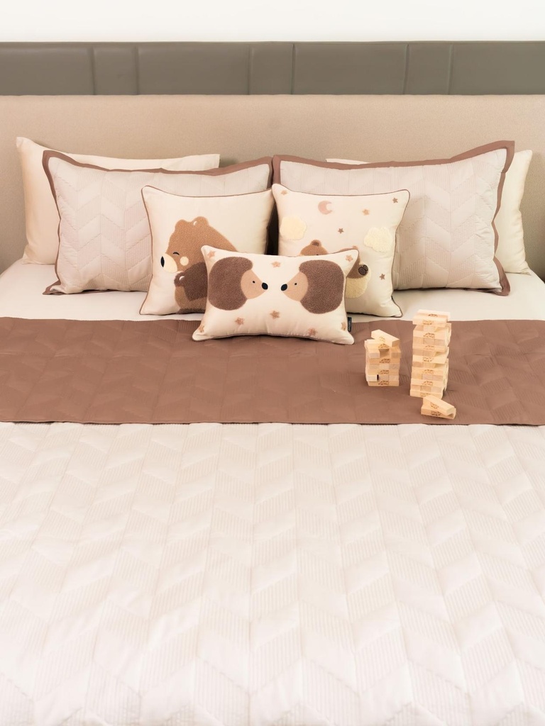 Snuggle Story Brandy Rose Ivory Kids Cotton Rich Bedding Set (10 PC Set)
