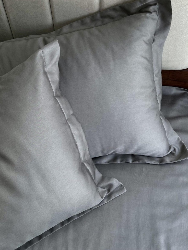 Luxe Titanium Grey 1000TC Egyptian Cotton Pillow Covers (Set of 2)