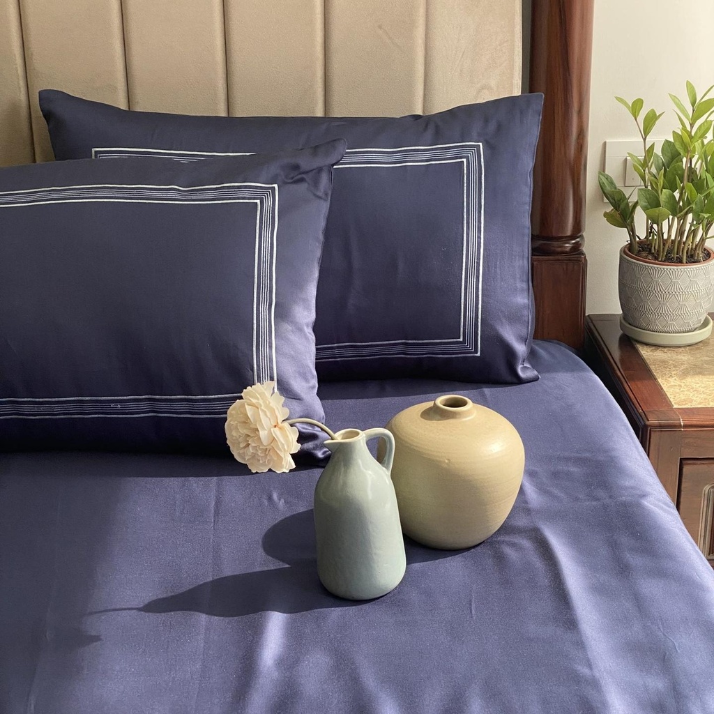 Linea Navy Dreams Bedsheet