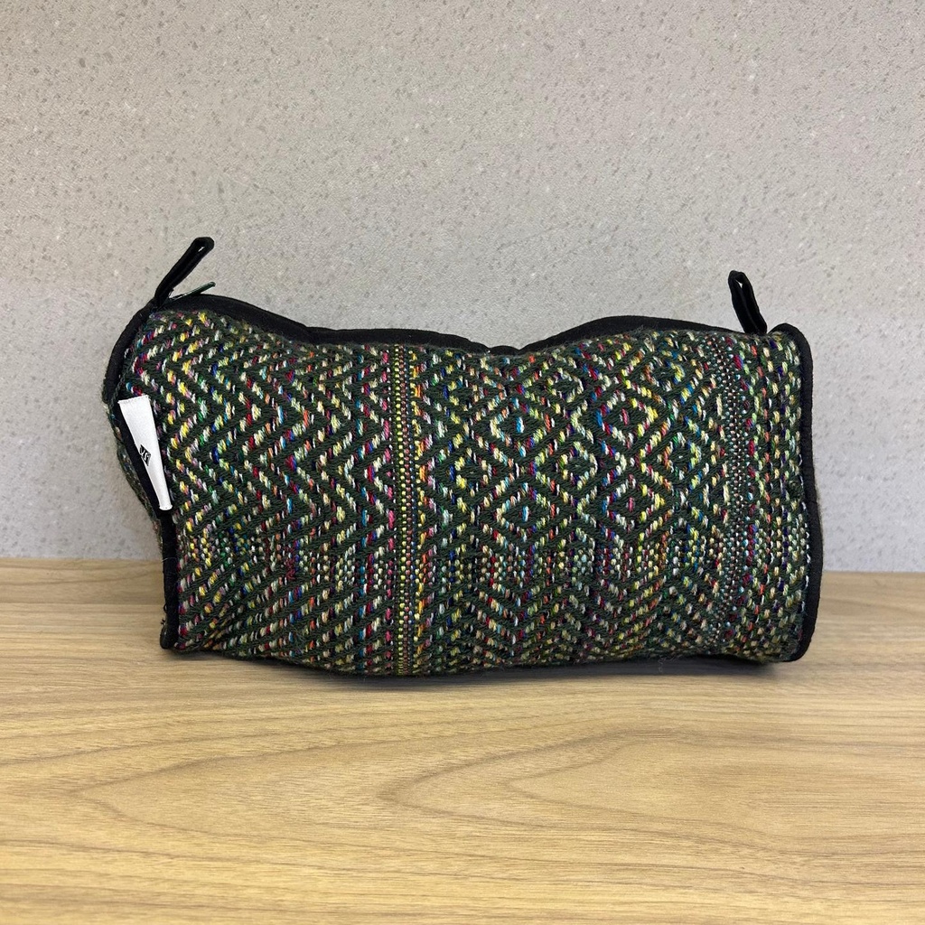 Black Cotton Large Size Woven Wedding Jewelry Pouch / Cosmetic / Make Up Case Multifunction Storage