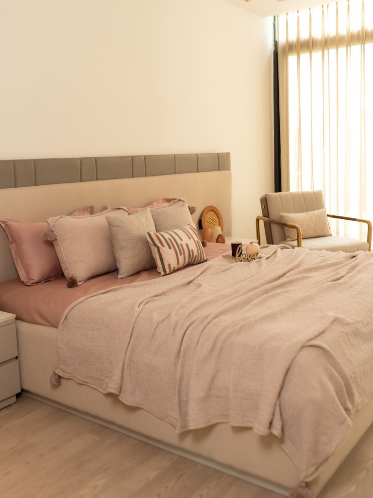Meraki Greige Woven Bedspread