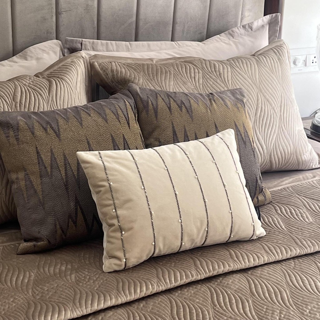 Ridge Champagne Gold Velvet Trousseau Set (10 PC Set)