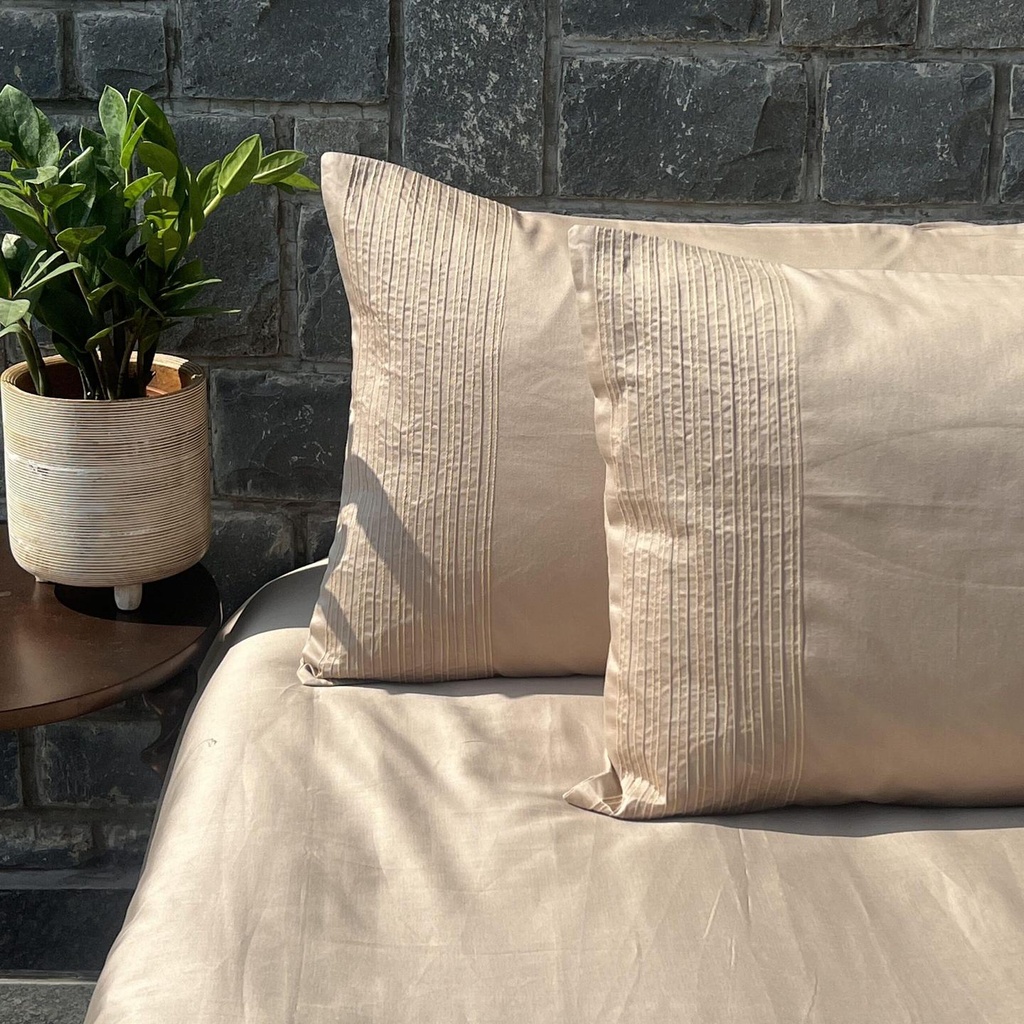 Pinstripe Sand Bedsheet Set