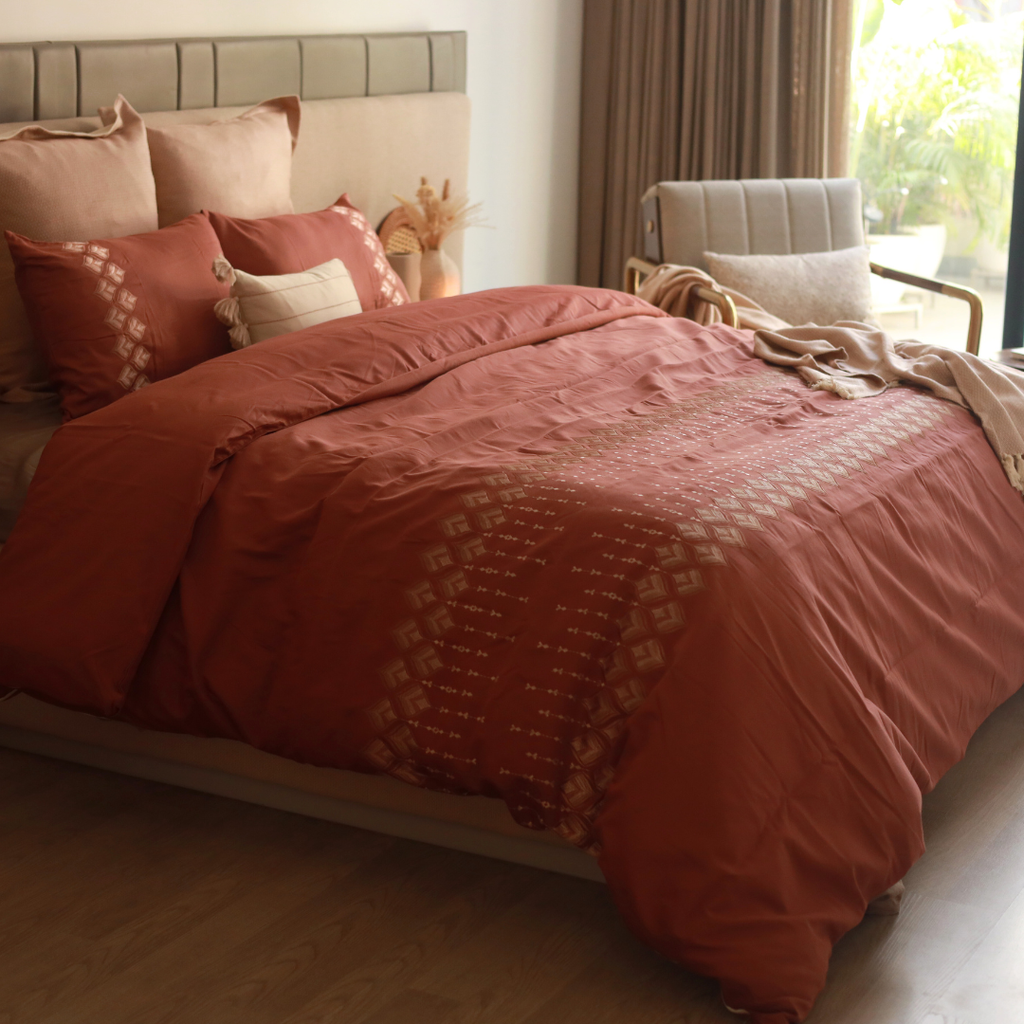 Leaflet Blush Syona Duvet Cover
