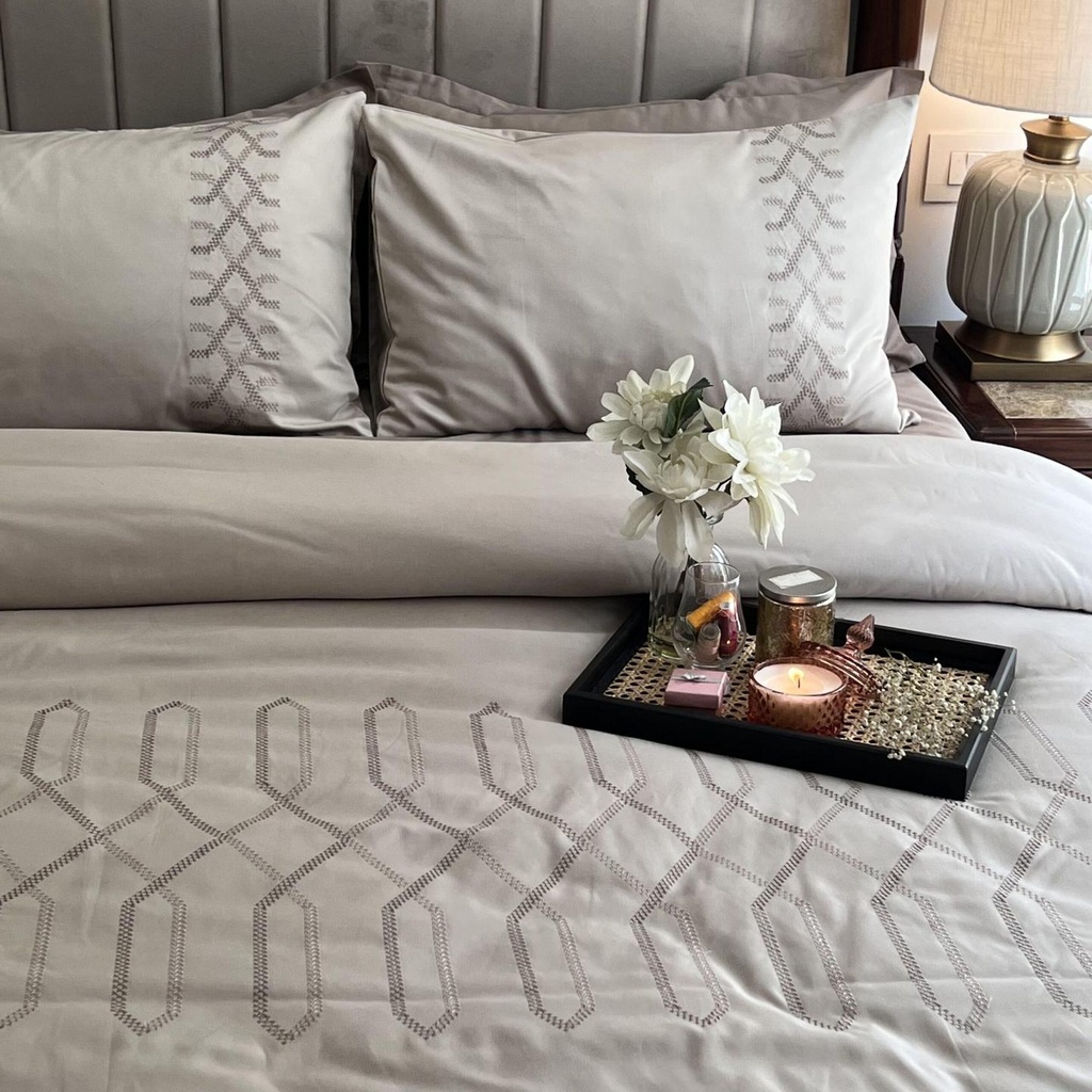Tribe Beige Syona Duvet Cover Set