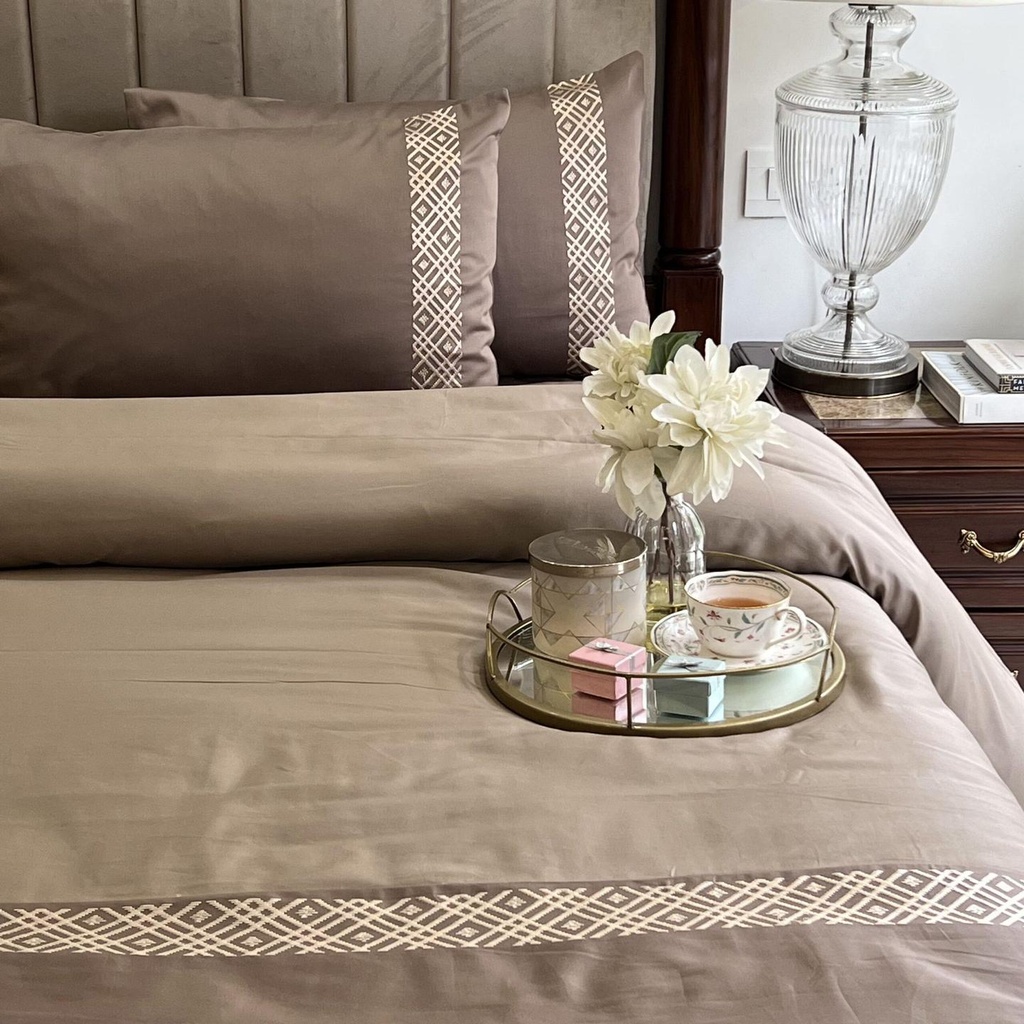 Classic Mocha Taupe Dreams Duvet Cover