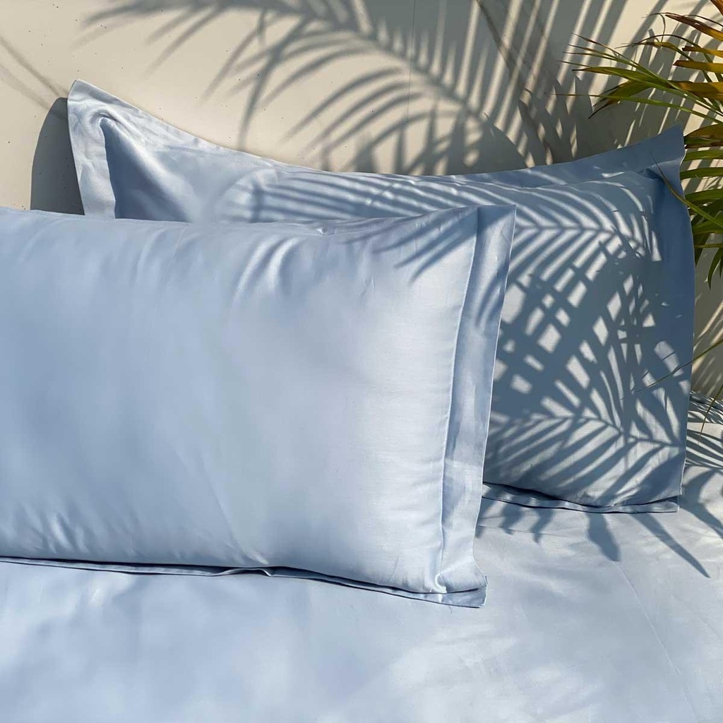 Sadyaska Smoke Blue Pillow Covers (Set of 2)