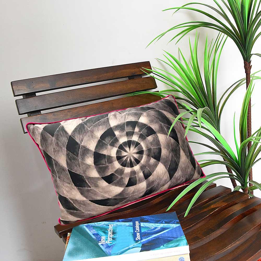 Abstract Pattern Cushion Case Multi Color Digital Print Pillow Cushion Cover 12" X 18"…